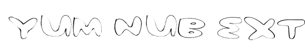 Yum Nub Extended font preview